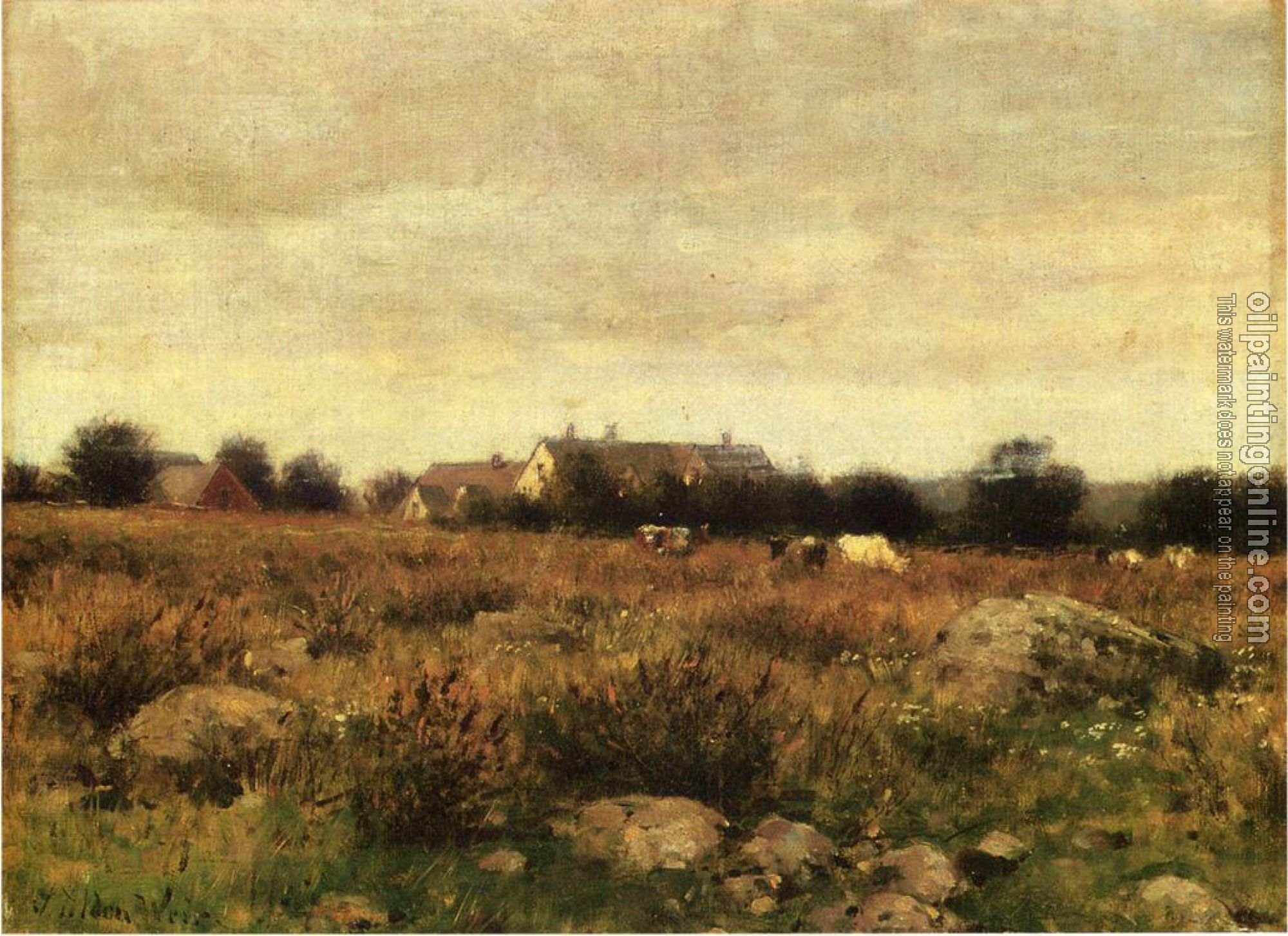 Weir, Julian Alden - Houses in Pasture